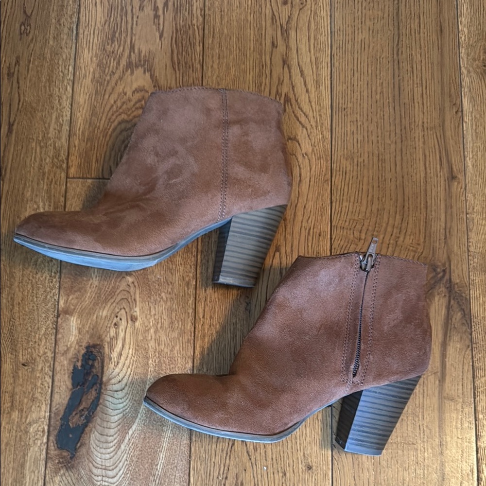 Old Navy Brown Suede Ankle Boots